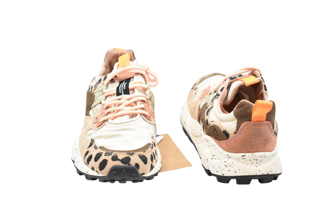 Flower Mountain Multicolor Lace-Up Sneakers With Sole