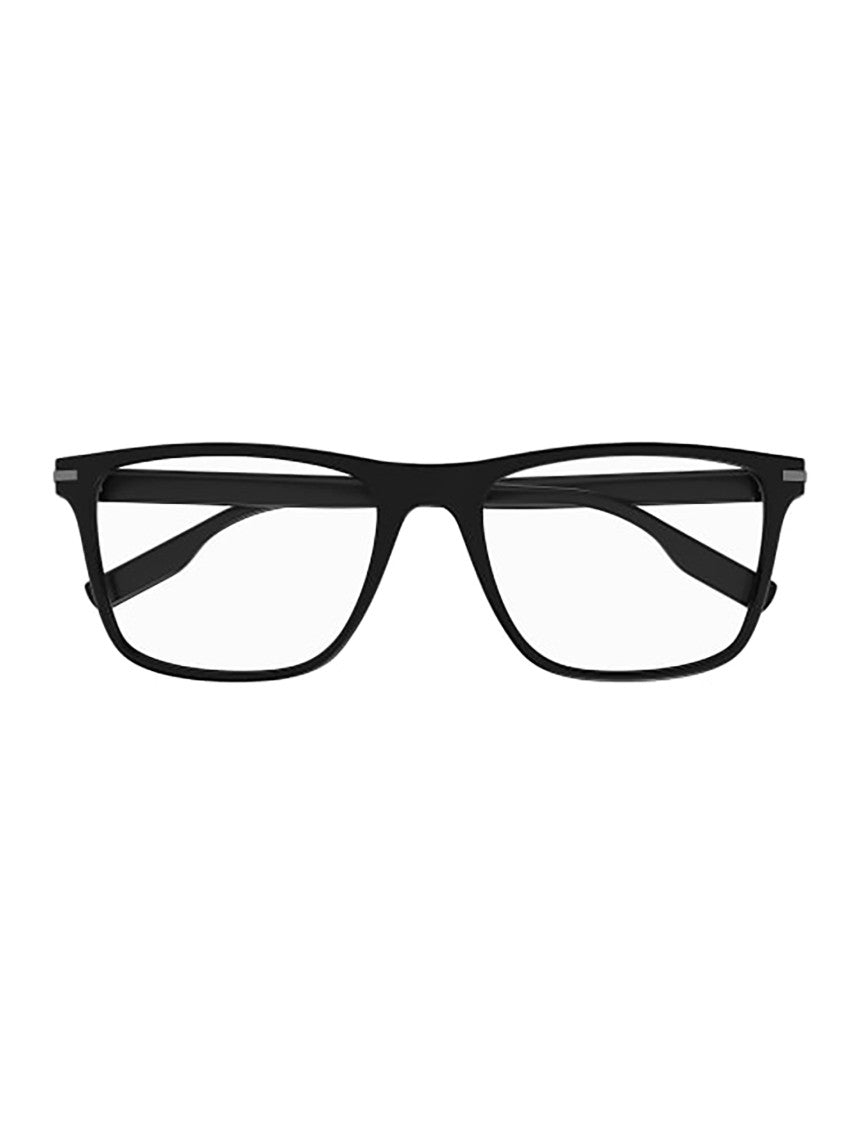 Montblanc Rectangular Acetate Optical Frames With Carbon Fiber Accents