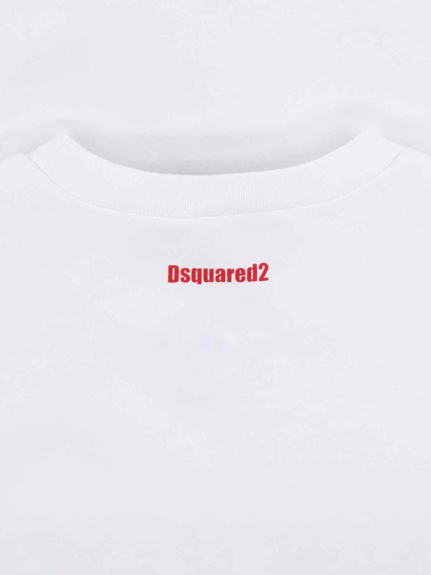 Dsquared2 Obsessed2 T-Shirt With Maxi Print – White