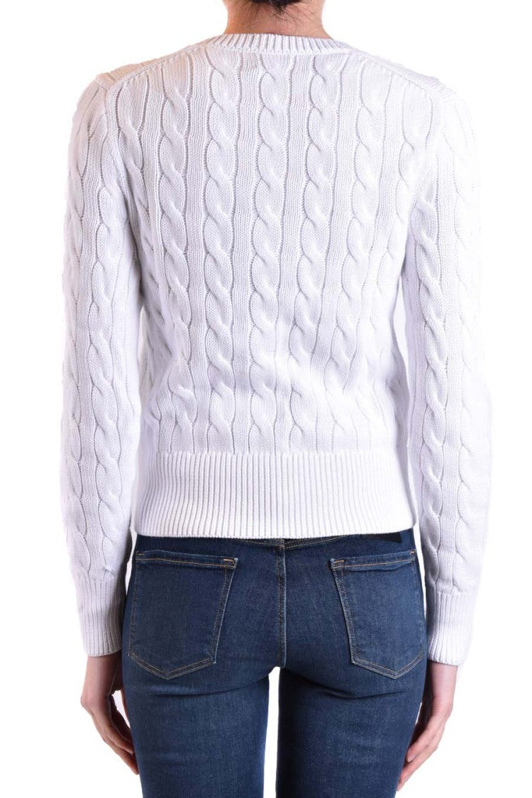 Polo Ralph Lauren White Cotton Sweater