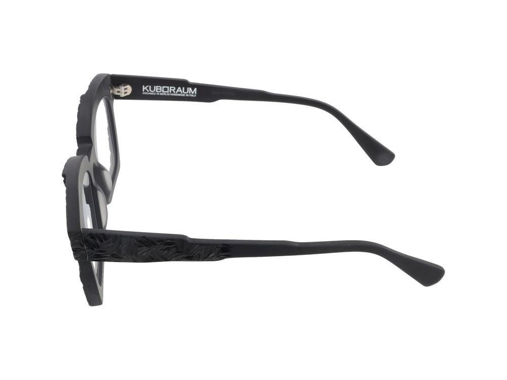 Kuboraum Textured Acetate Titanium Square Frame Optical Glasses