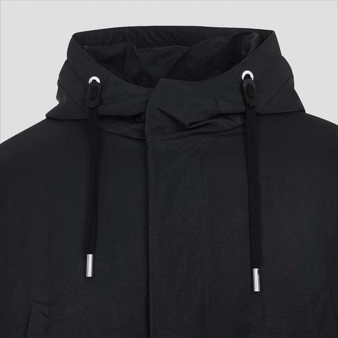 Ami Paris Hooded Long Padded Coat With Adjustable Features