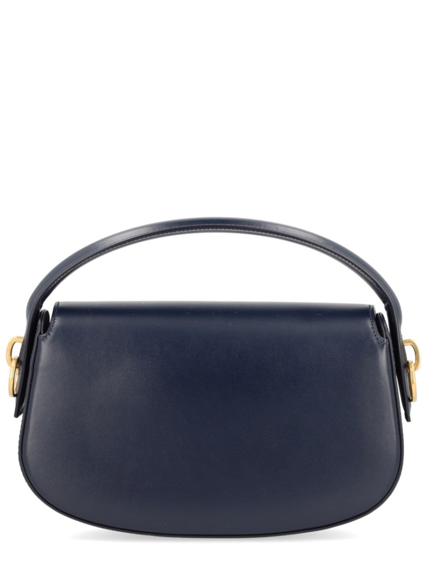 Saint Laurent Voltaire Blue Calfskin Shoulder Bag