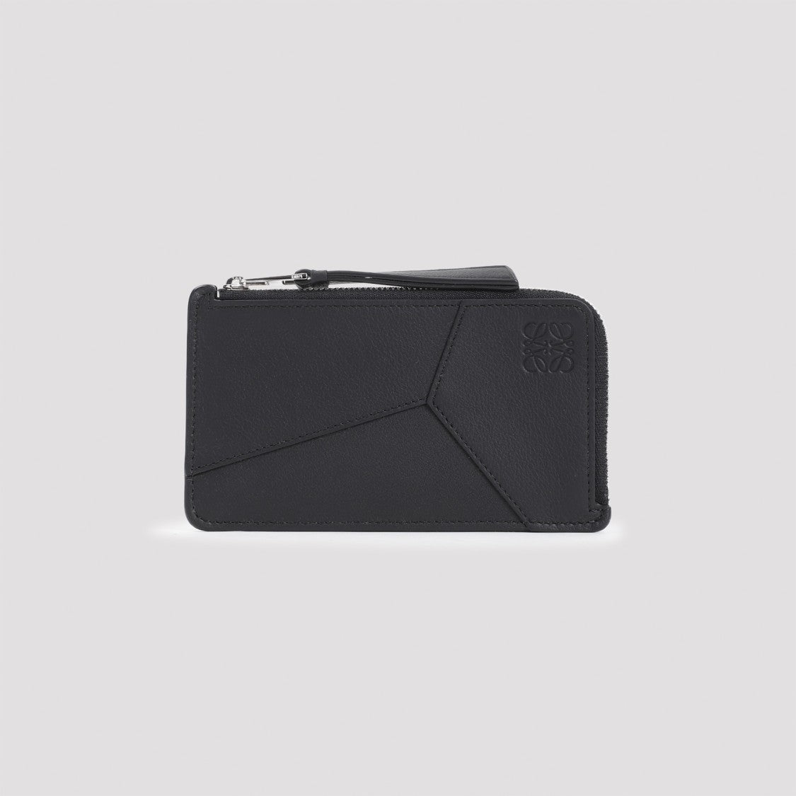 Loewe Puzzle Edge Coin Black Calfskin Card Holder