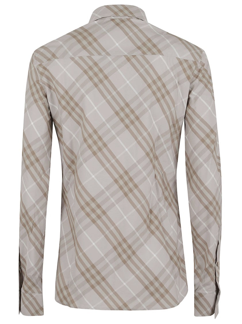Burberry Plaid Button-Down Shirt With Classic Collar