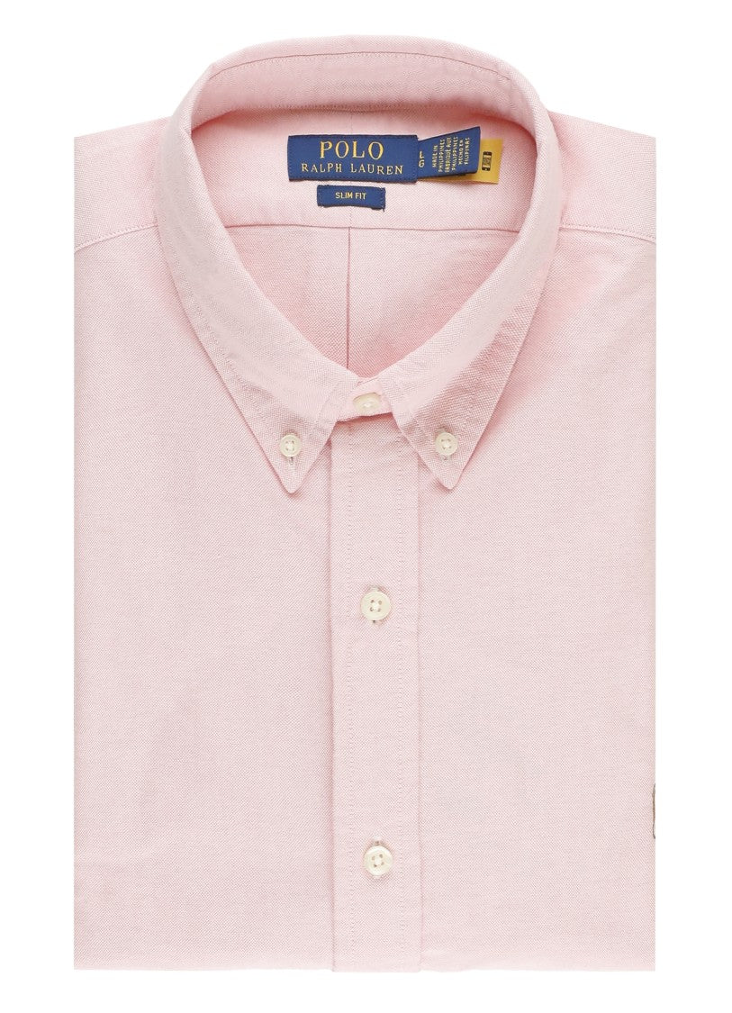 Polo Ralph Lauren Pink Cotton Shirt For Man