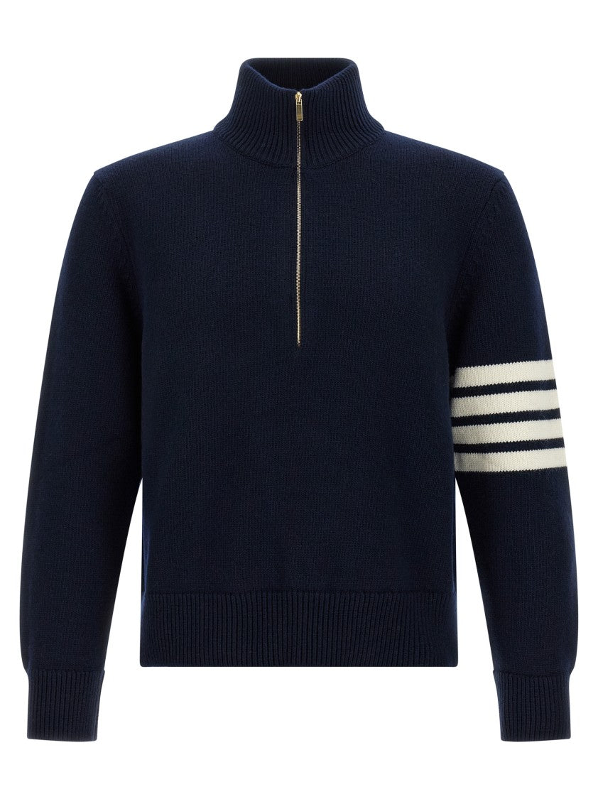 Thom Browne 4Bar Half Zip Sweater