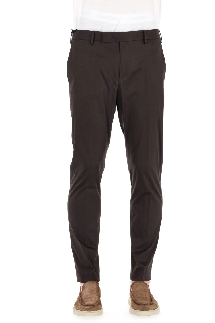 Pt Torino Dieci Model Cotton Twill Trousers