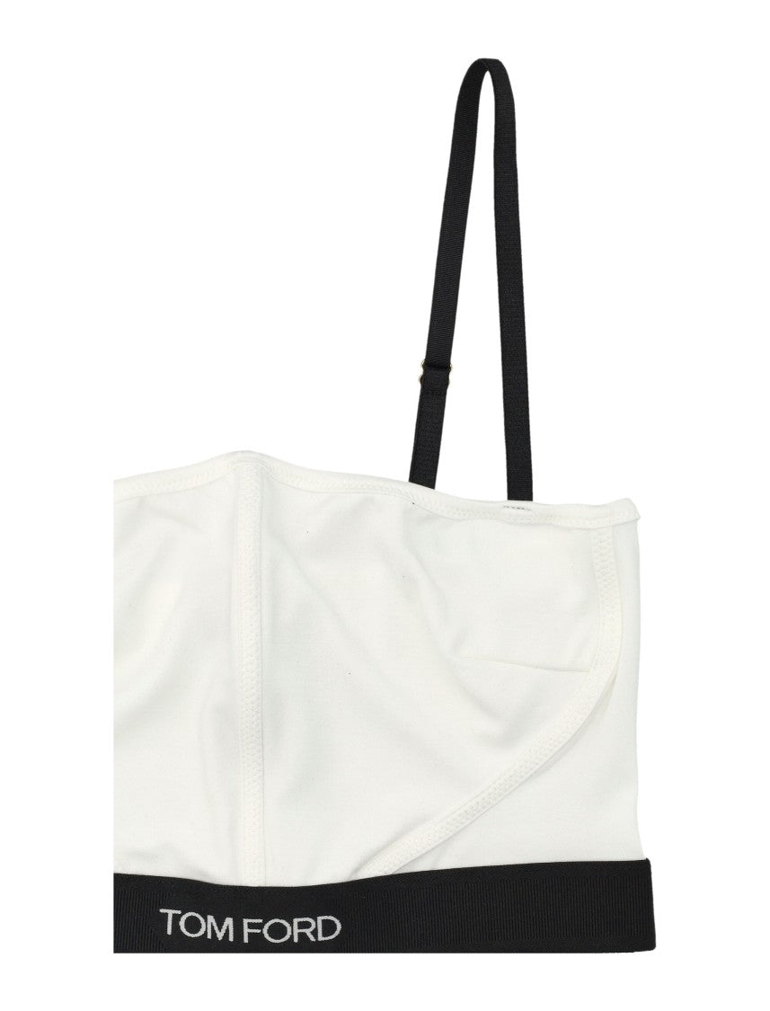 Tom Ford Modal Signature Bra With Embroidered Band