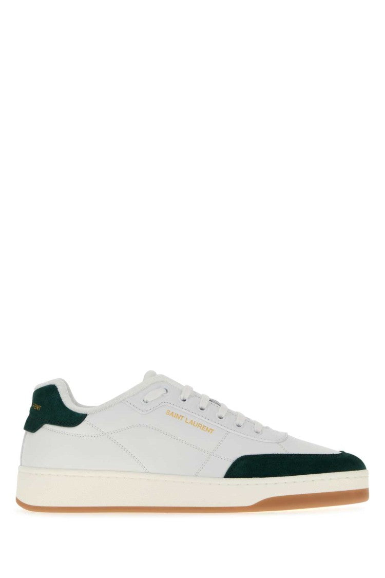 Saint Laurent White Leather Sl/61 Sneakers