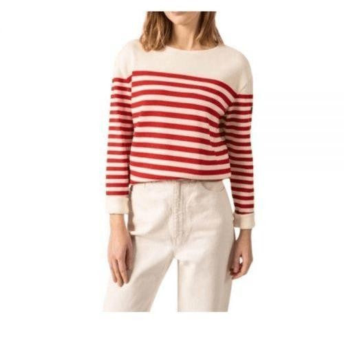 Saint James Nautical-Striped Wool Sweater