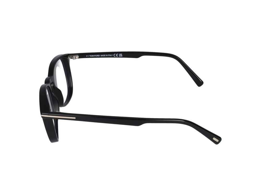 Tom Ford Black Classic Square Frame Eyeglasses