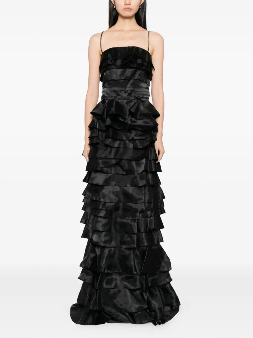 Saiid Kobeisy Layered Organza Long Dress