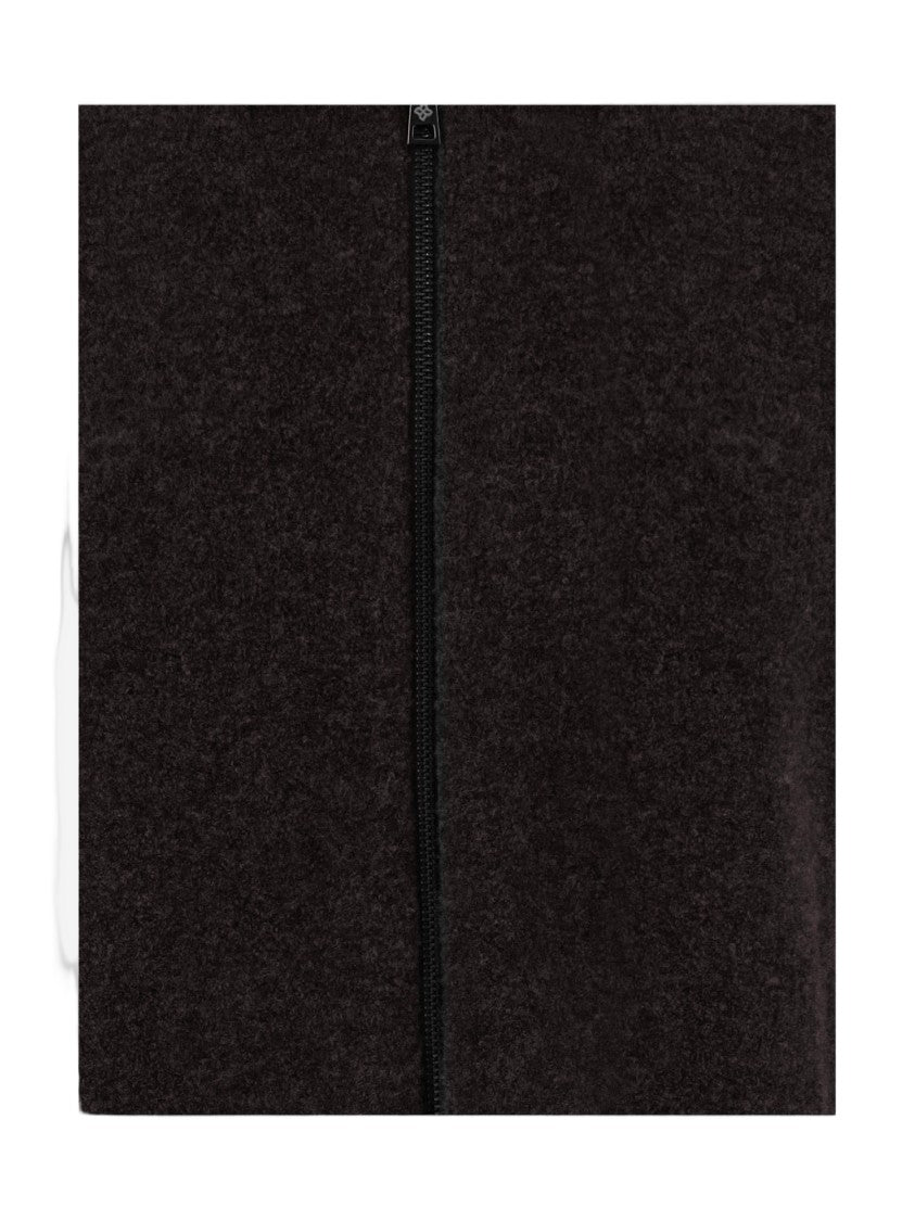 Tagliatore Dark Purple Double-Zipper Wool-Cotton Cardigan