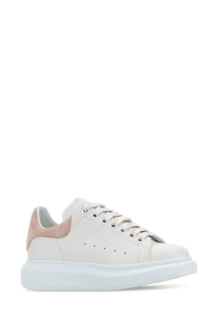Alexander Mcqueen White Leather Sneakers