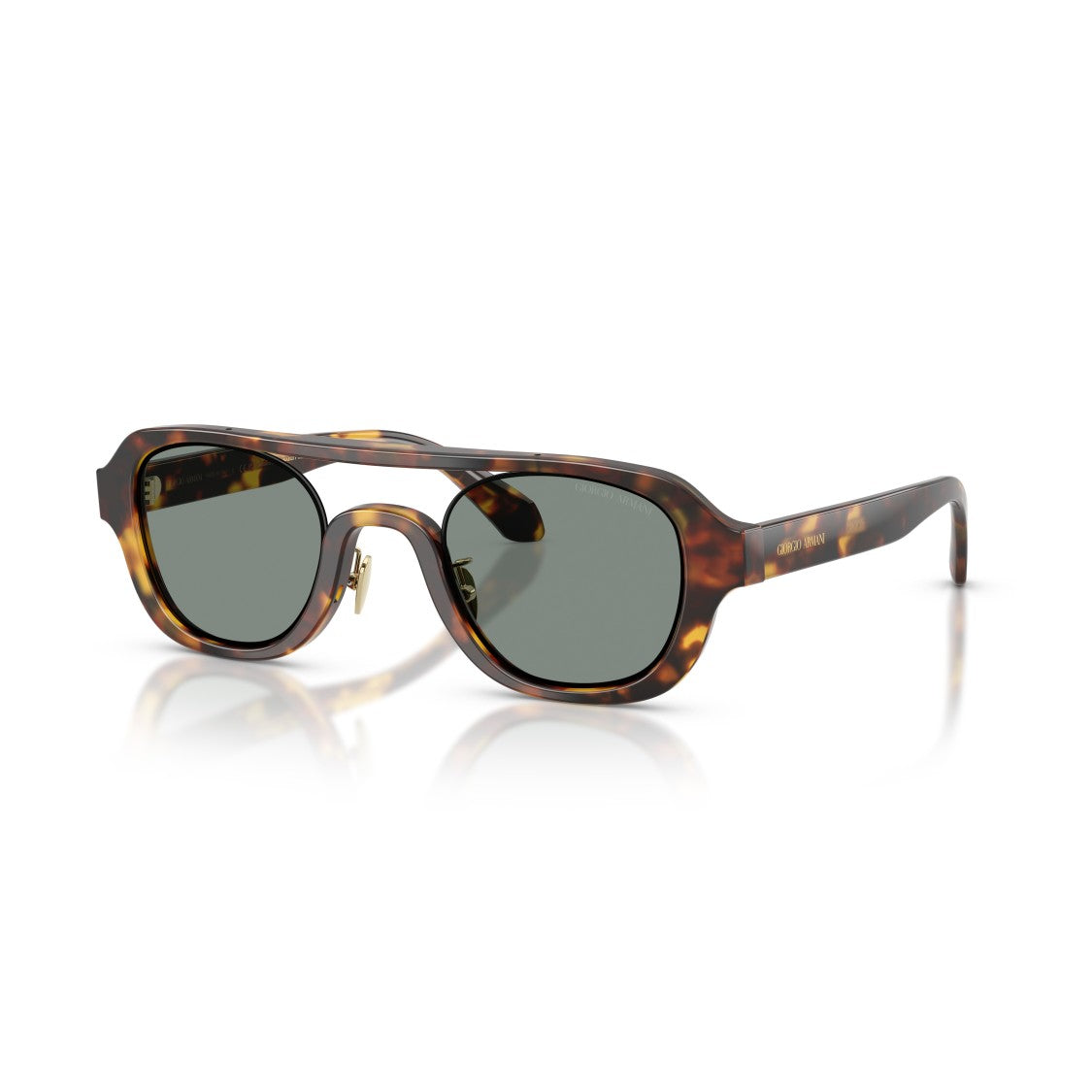 Giorgio Armani 0Ar8247 Bold Tortoiseshell Acetate Sunglasses With Adjustable Nose Pads