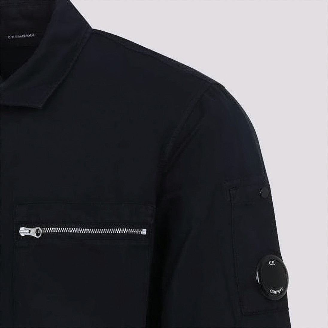 C.P. Company Zippered Jacket With Signature Lens Detail