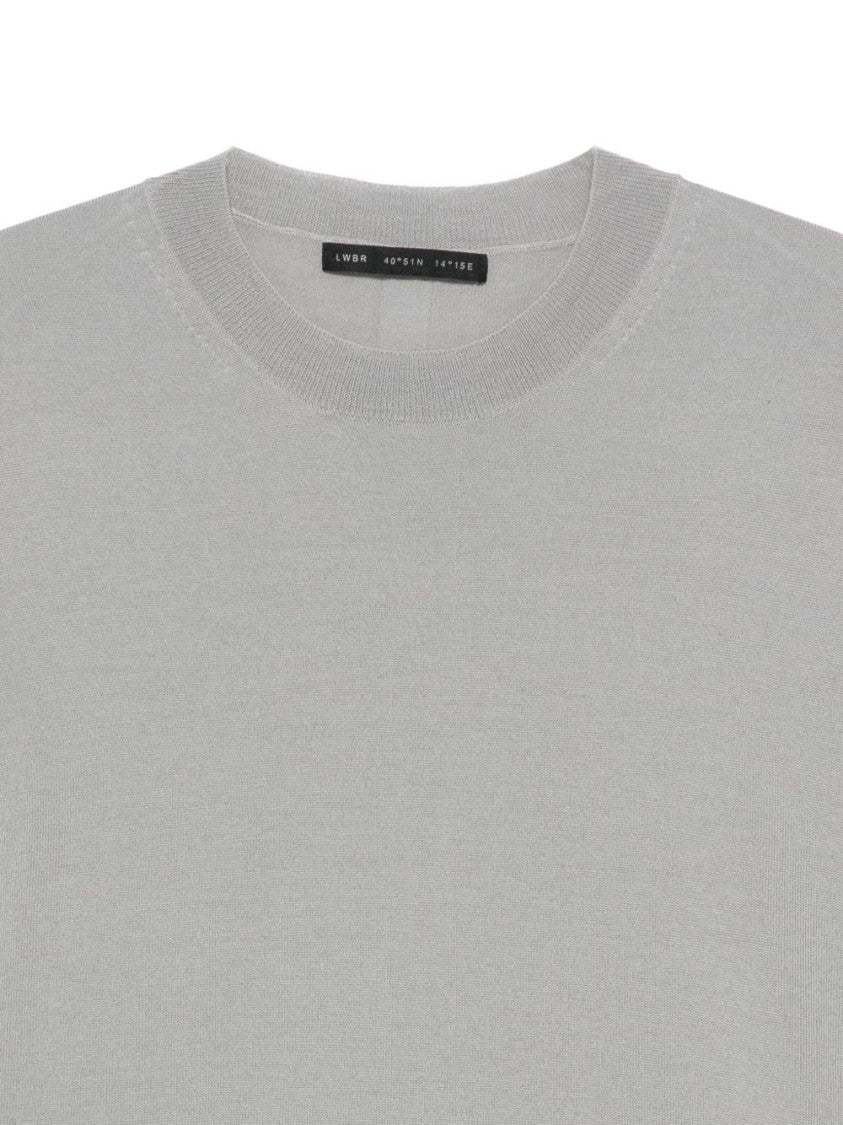 Low Brand Short-Sleeved Crewneck Sweater Crafted