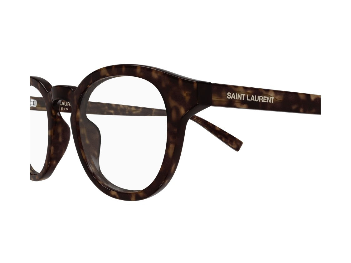 Saint Laurent Sl 907 Keyhole Tortoiseshell Acetate Rounded Sunglasses