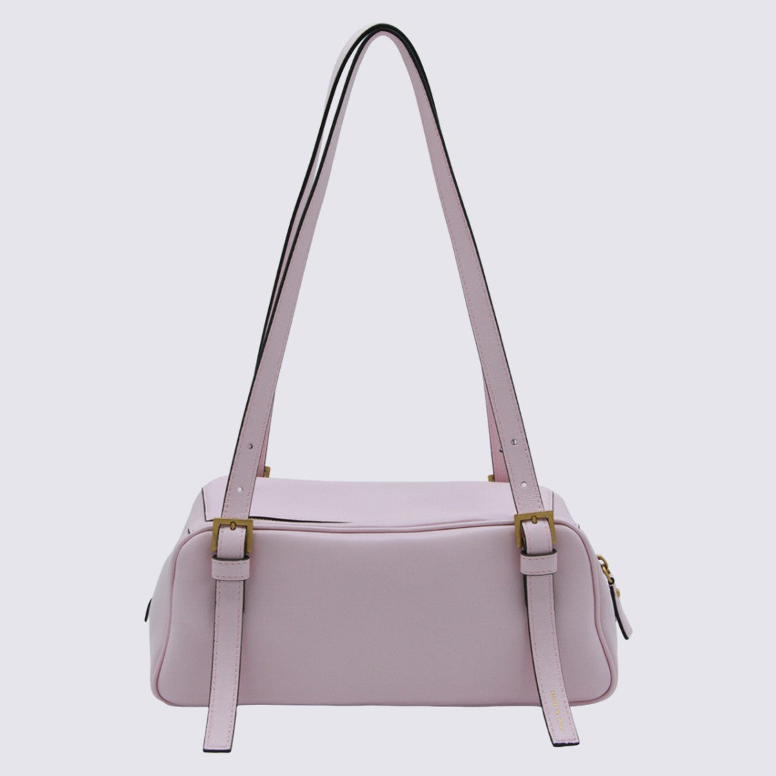 Versace Rectangular Handbag With Gold Medallion And Adjustable Straps