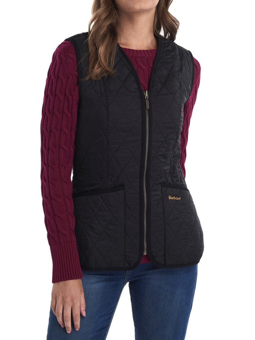 Barbour Quilted Sleeveless Vest With Diamond Stitching