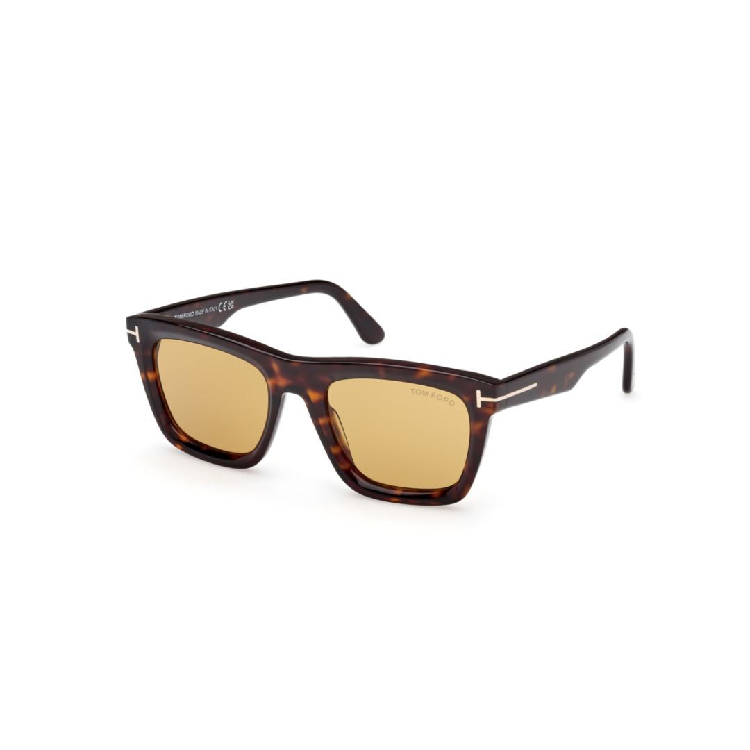 Tom Ford Ft1207 Rectangular Tortoiseshell Acetate Sunglasses