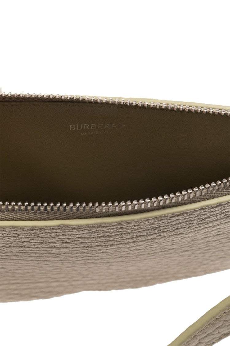 Burberry Textured Calf Leather Shoulder Bag