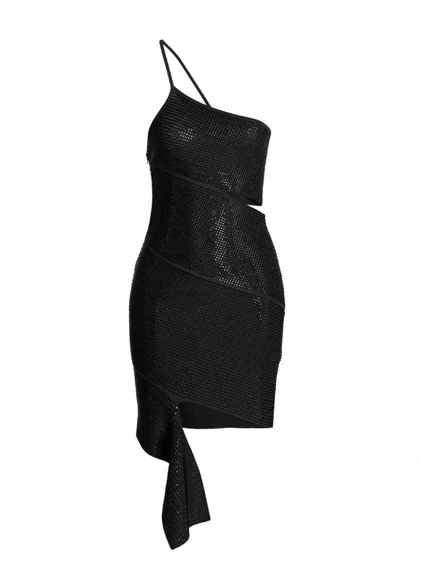 Andreâdamo Sequin One Shoulder Dress