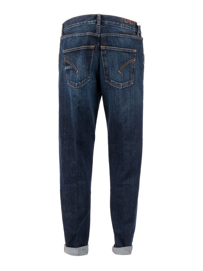 Dondup Ervin Straight Leg Cuffed Jeans