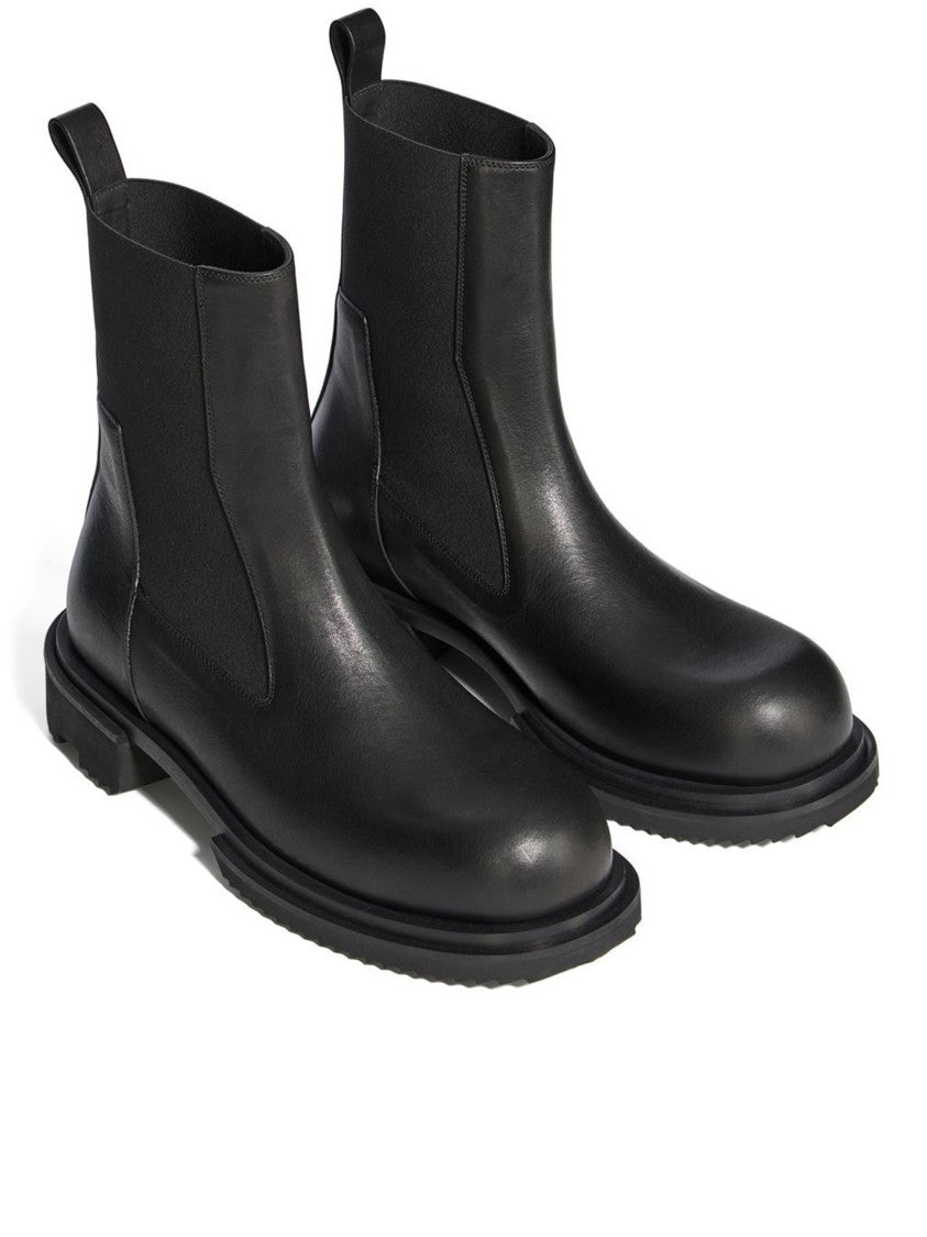 Rick Owens Matte Black Beatle Gabe Boots