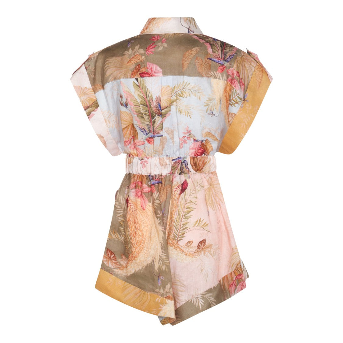 Zimmermann Pink Linen Jumpsuit