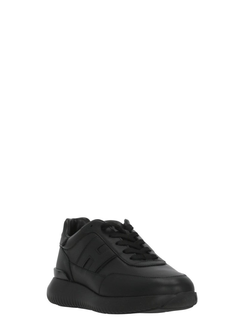 Hogan Black H709 Embossed H Sneakers
