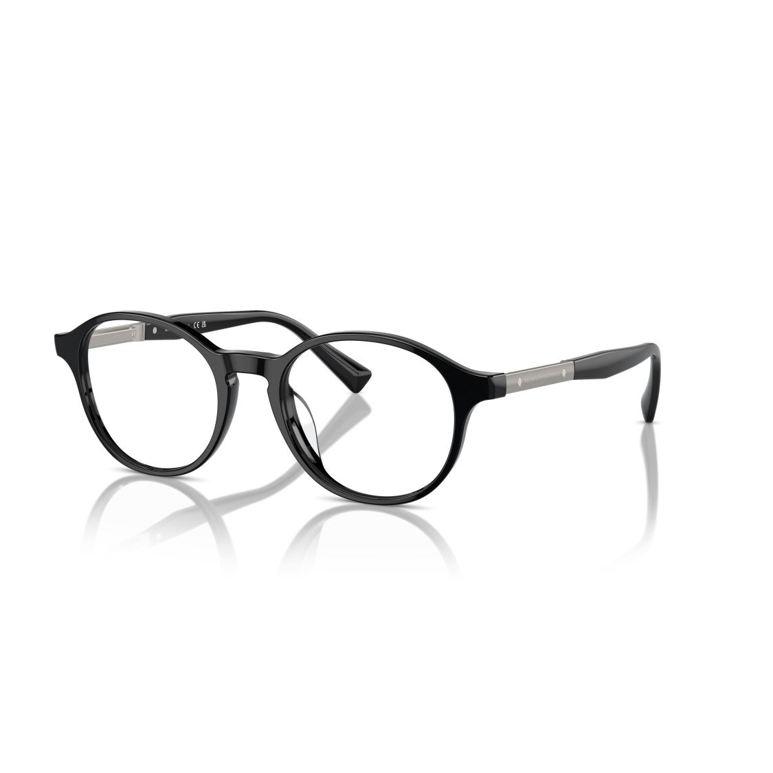 Brunello Cucinelli 0Bc3002 Glossy Black Acetate Round Frame Eyeglasses