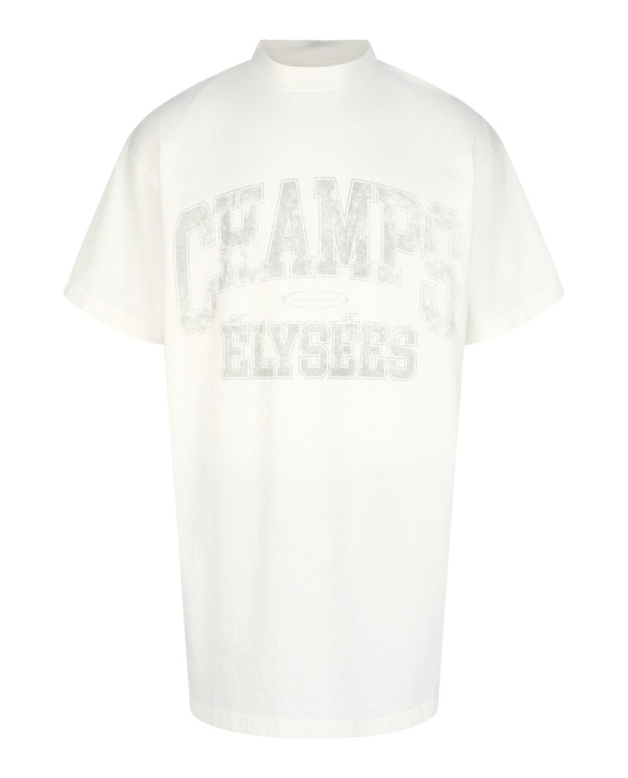 Balenciaga Champs-Elysees Oversized T-Shirt With Vintage Graphic Detail