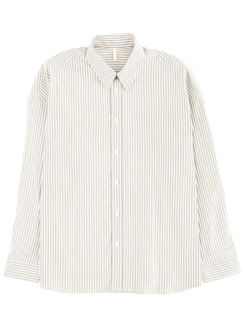 Sunflower Stable Loose Cotton Striped Shirt