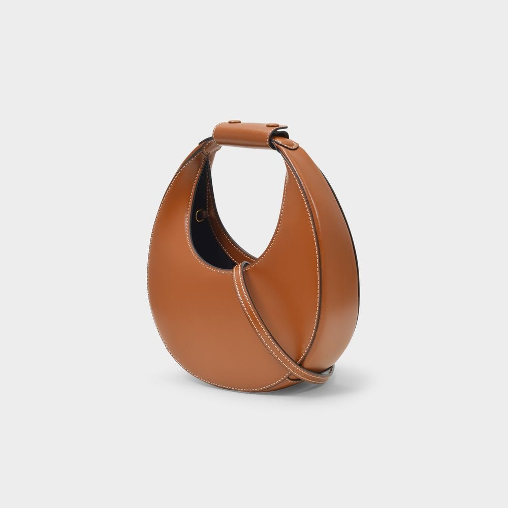 Staud Mini Moon Handbag - Tan - Leather