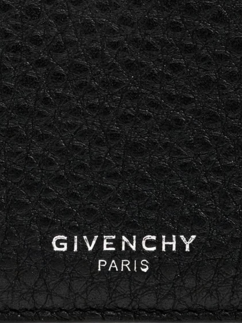 Givenchy Textured Calf Leather Cardholder With Zippered Compartment