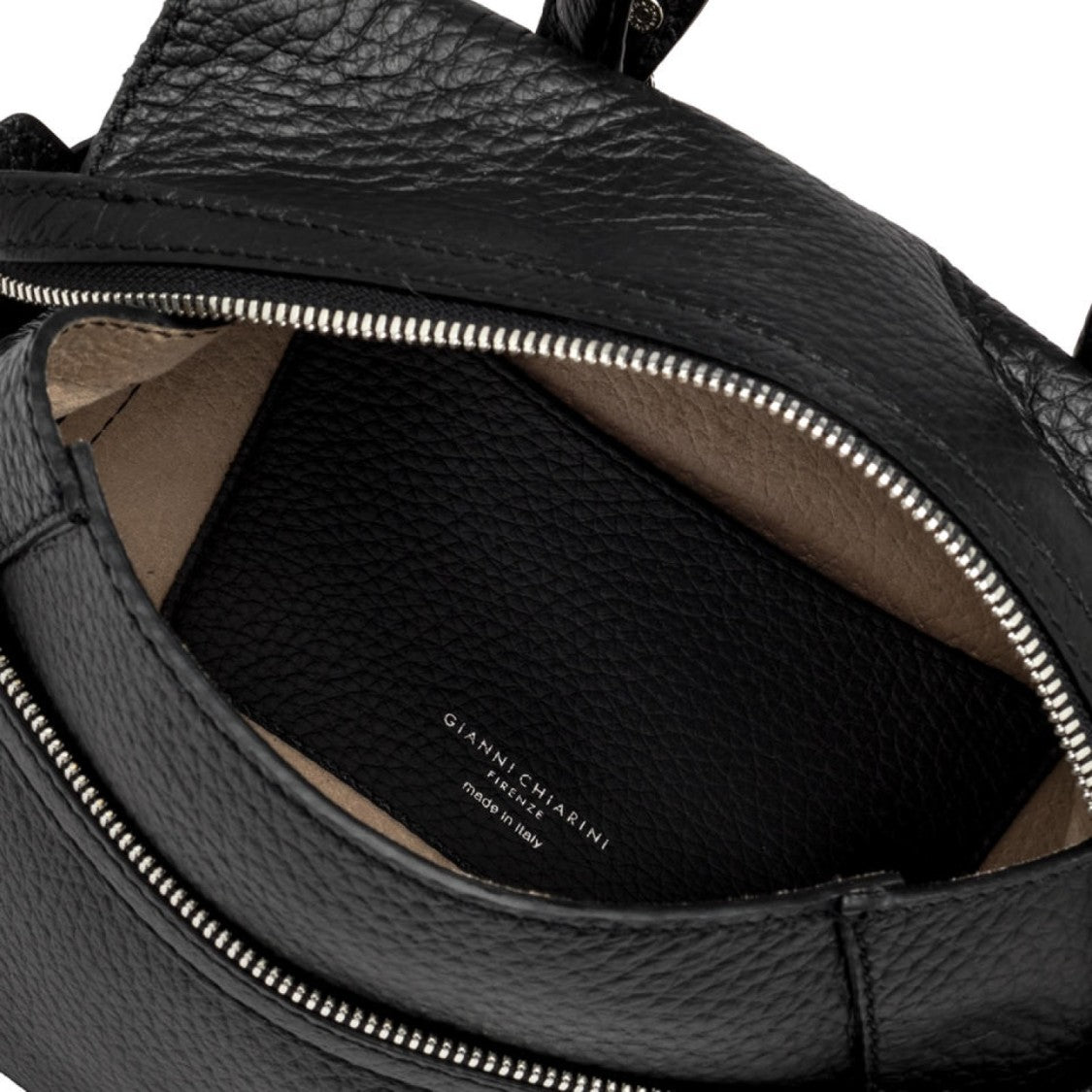 Gianni Chiarini Black Leather Shoulder Bag