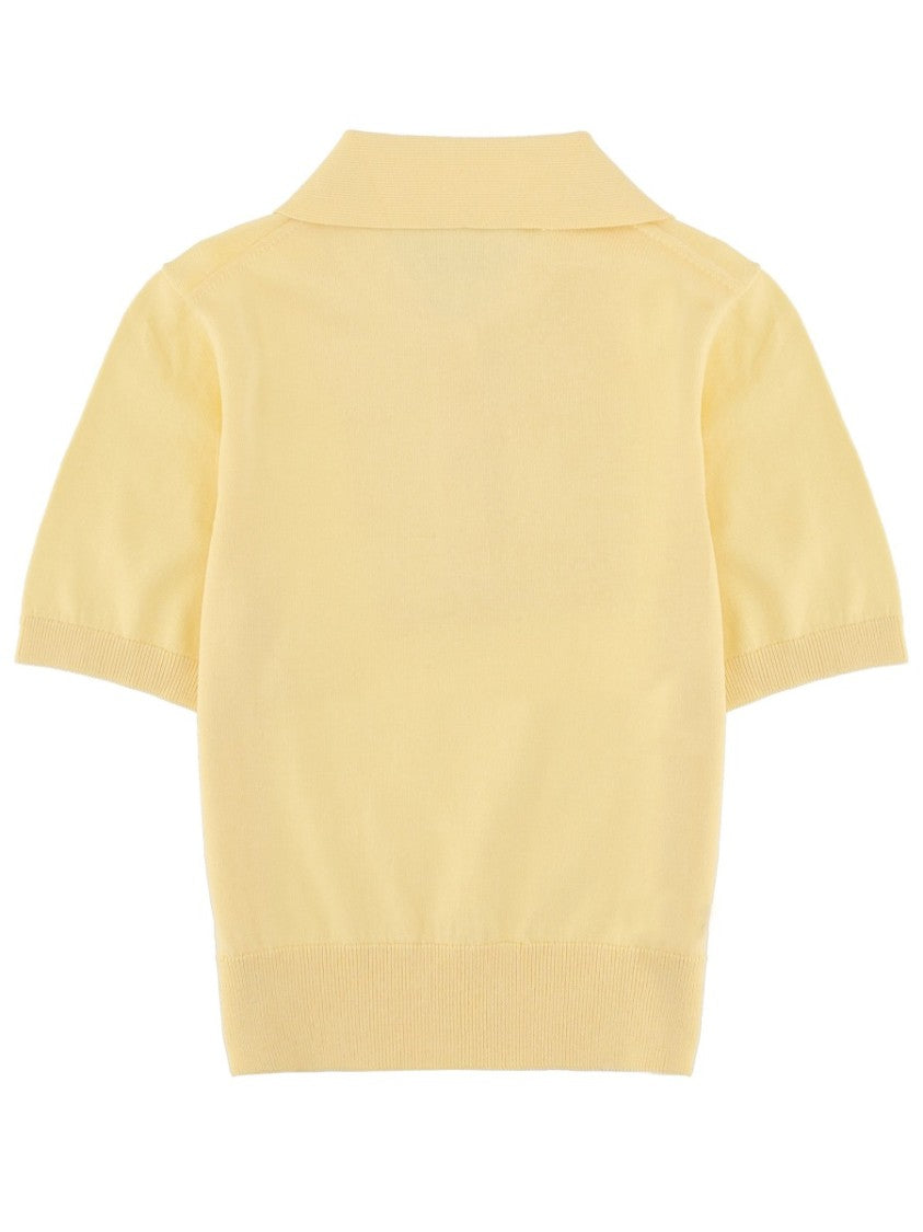 A.P.C. Fitted Logo Cotton Ribbed Cuffs Polo Shirt