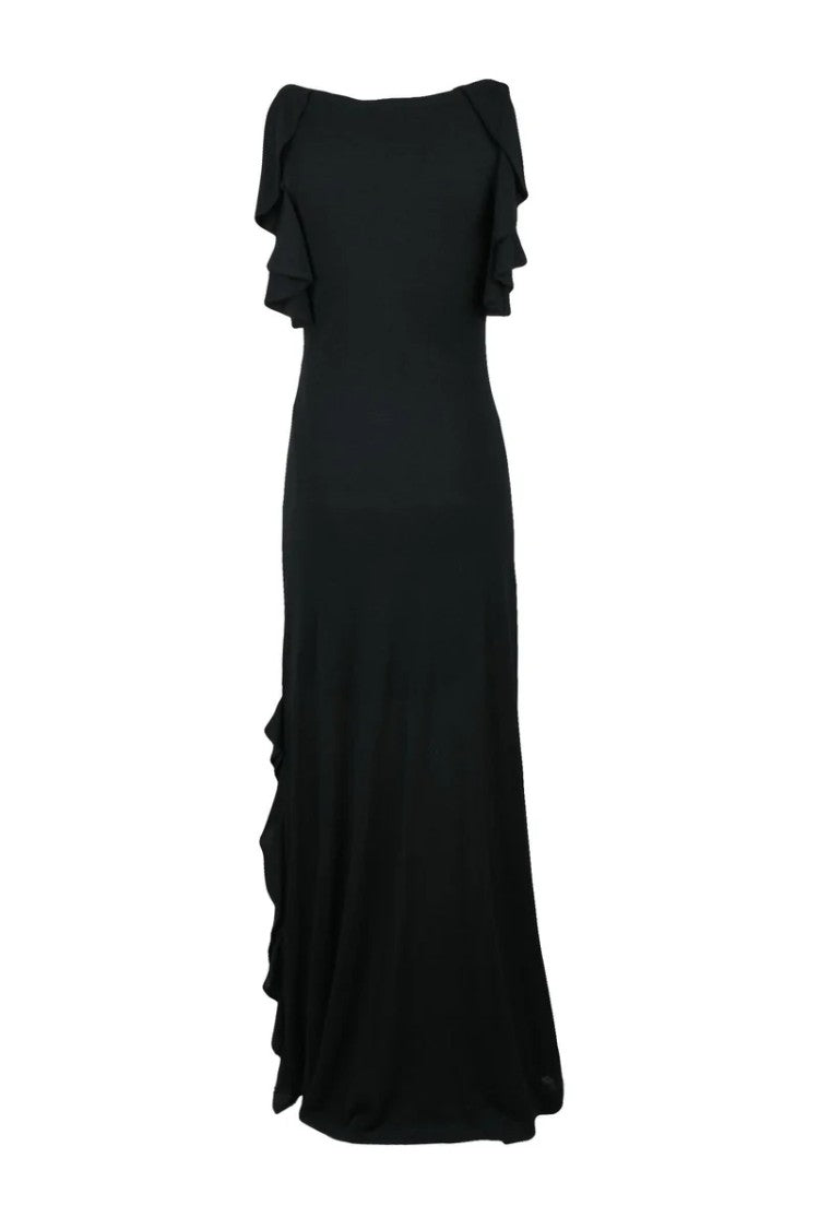 Iro Long Knit Dress - Black