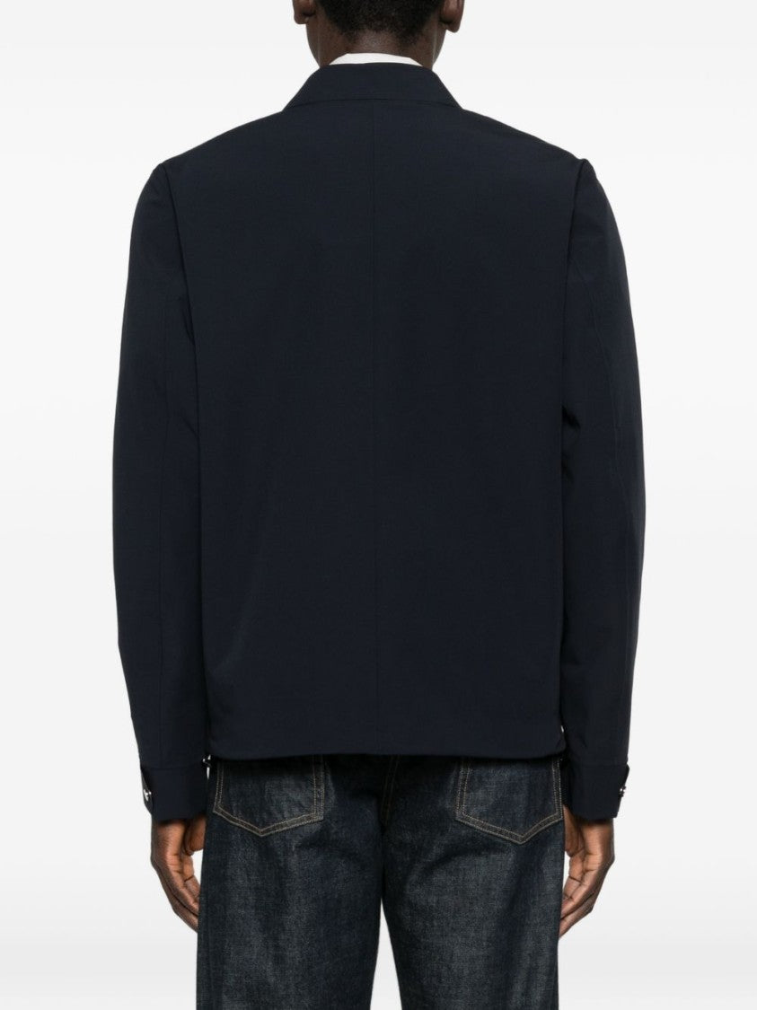 Herno Water-Repellent Blue Jacket With Adjustable Hem