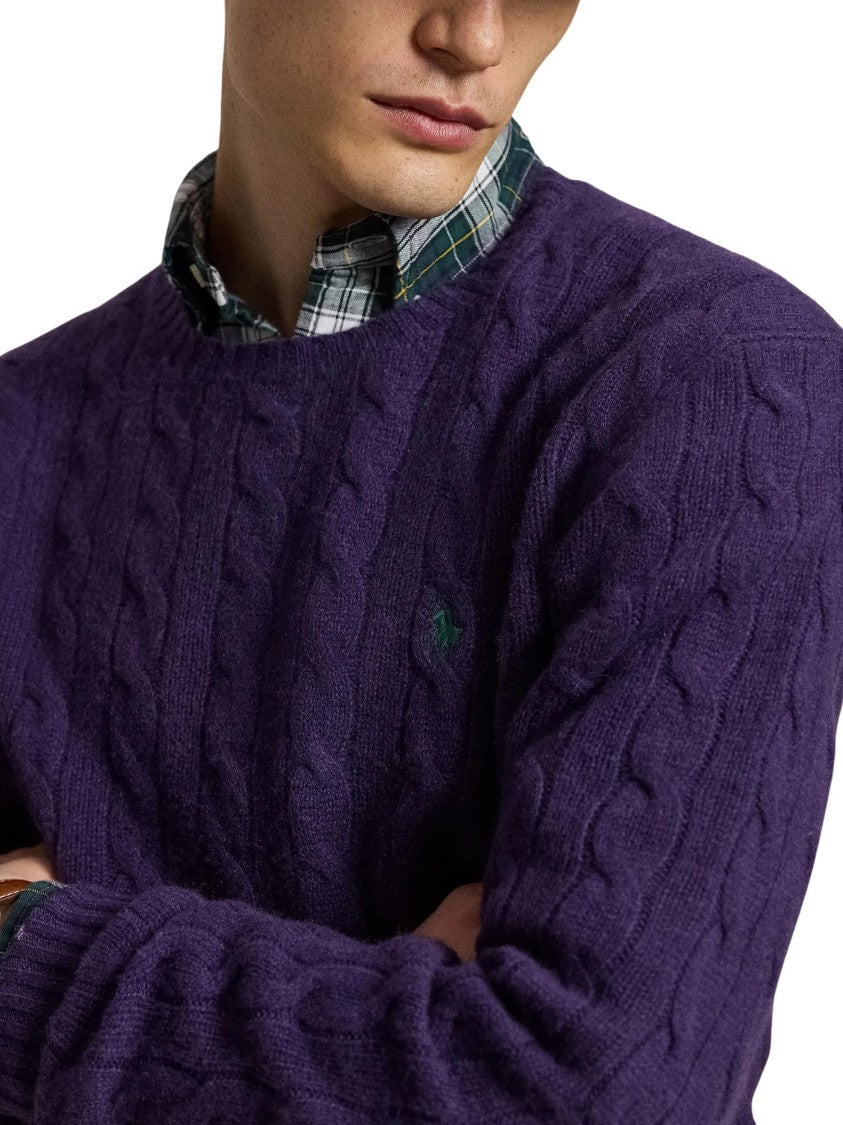 Polo Ralph Lauren Cable Knit Crewneck Pullover Sweater