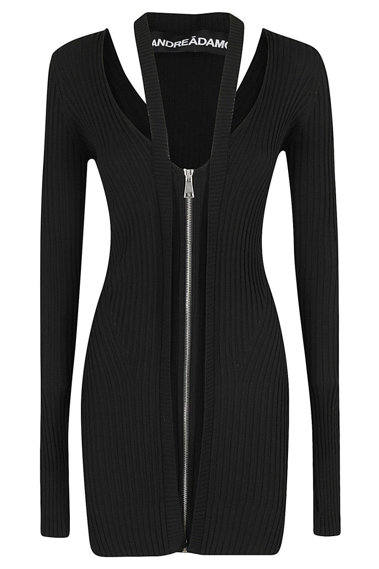 Andreâdamo Knit Dress With Cut-Out Neckline