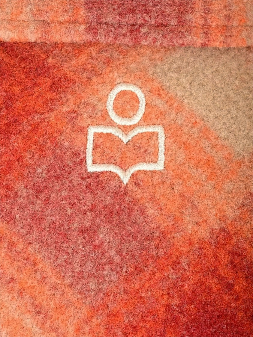 Isabel Marant Étoile Bold Check Pattern Wool Coat With Classic Collar