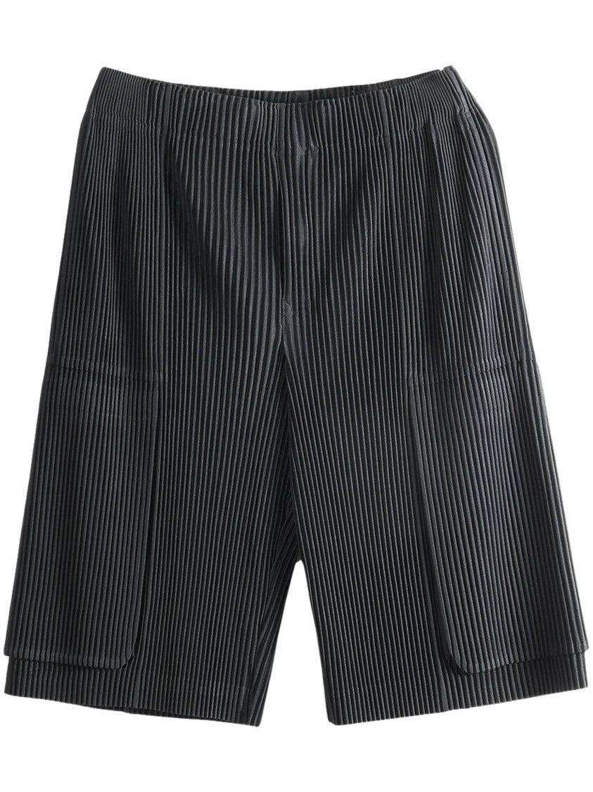 Homme Plissé Issey Miyake September Black Pleated Shorts