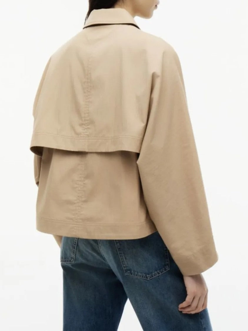 Tommy Hilfiger Boxy Silhouette Short Jacket With Classic Collar