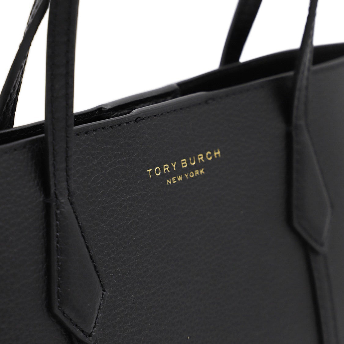 Tory Burch Black Leather Small Perry Tote