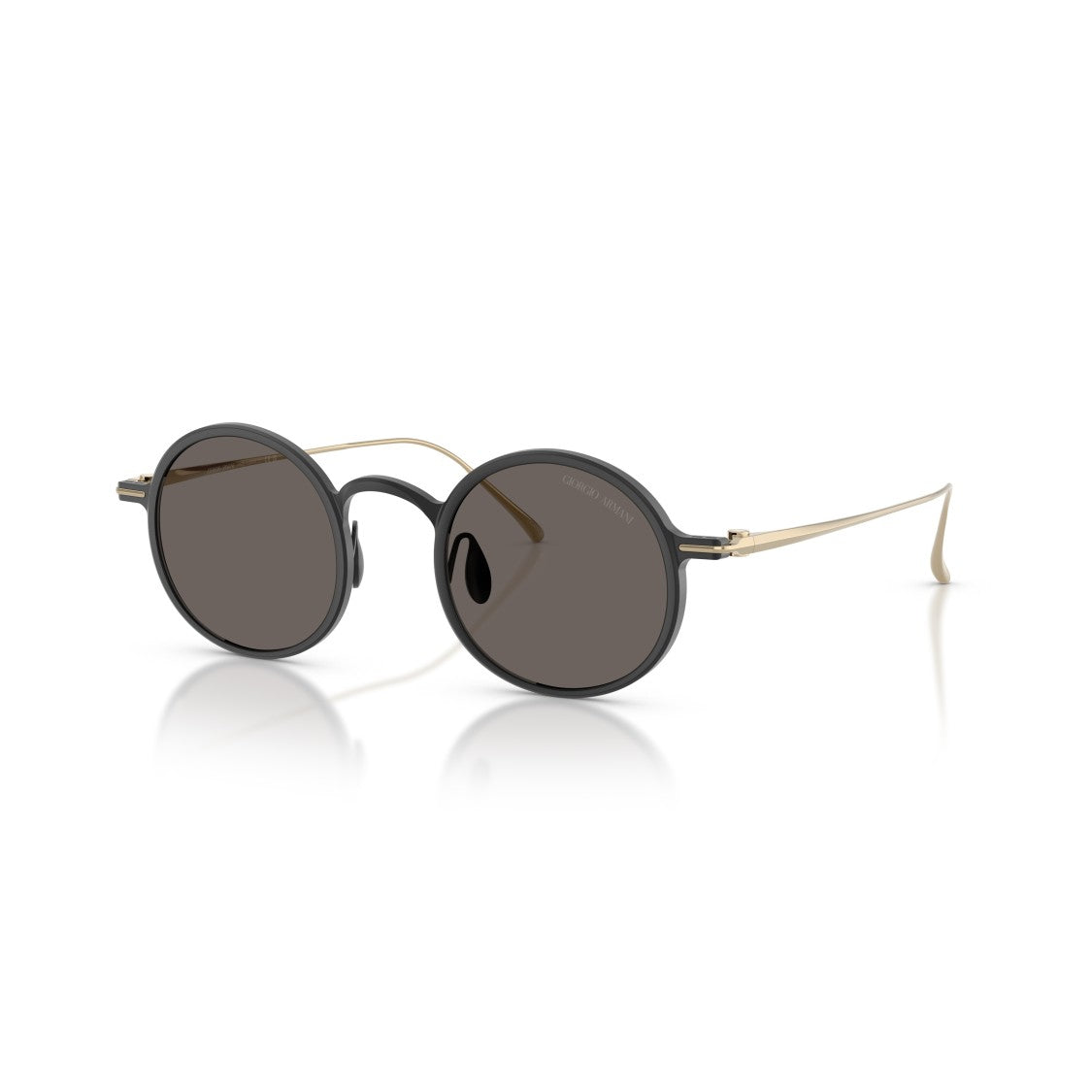 Giorgio Armani 0Ar6173t Round Lens Sunglasses With Elongated Gold Temples