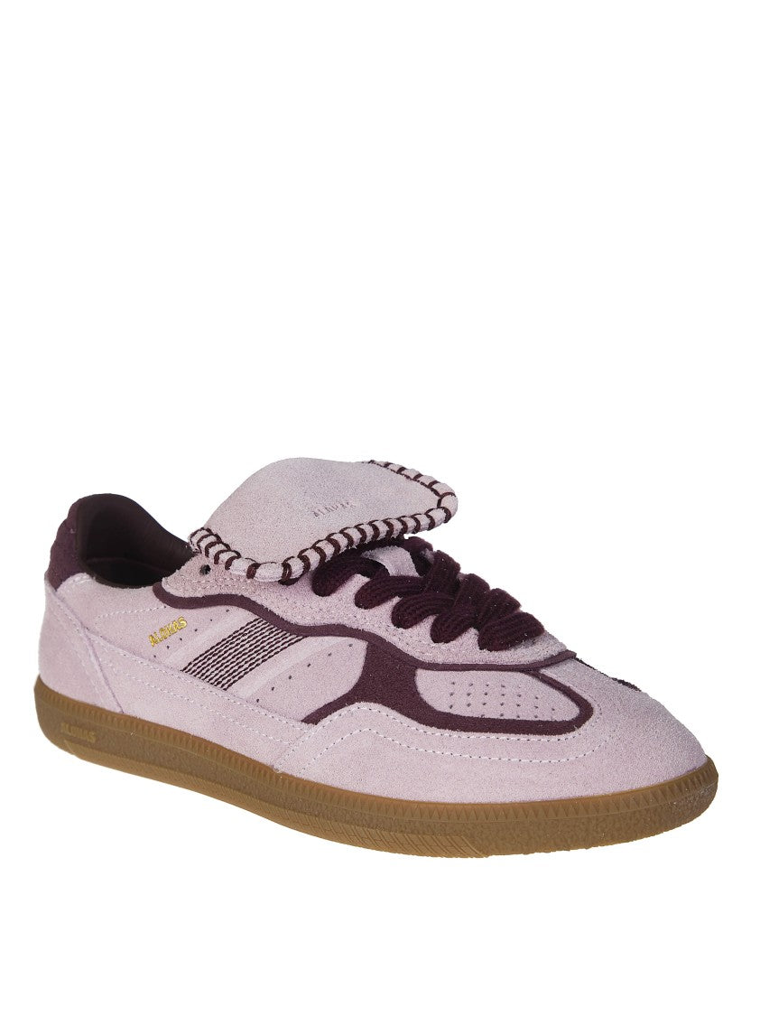 Alohas Light Pink Suede Overlays Cuffed Sneakers