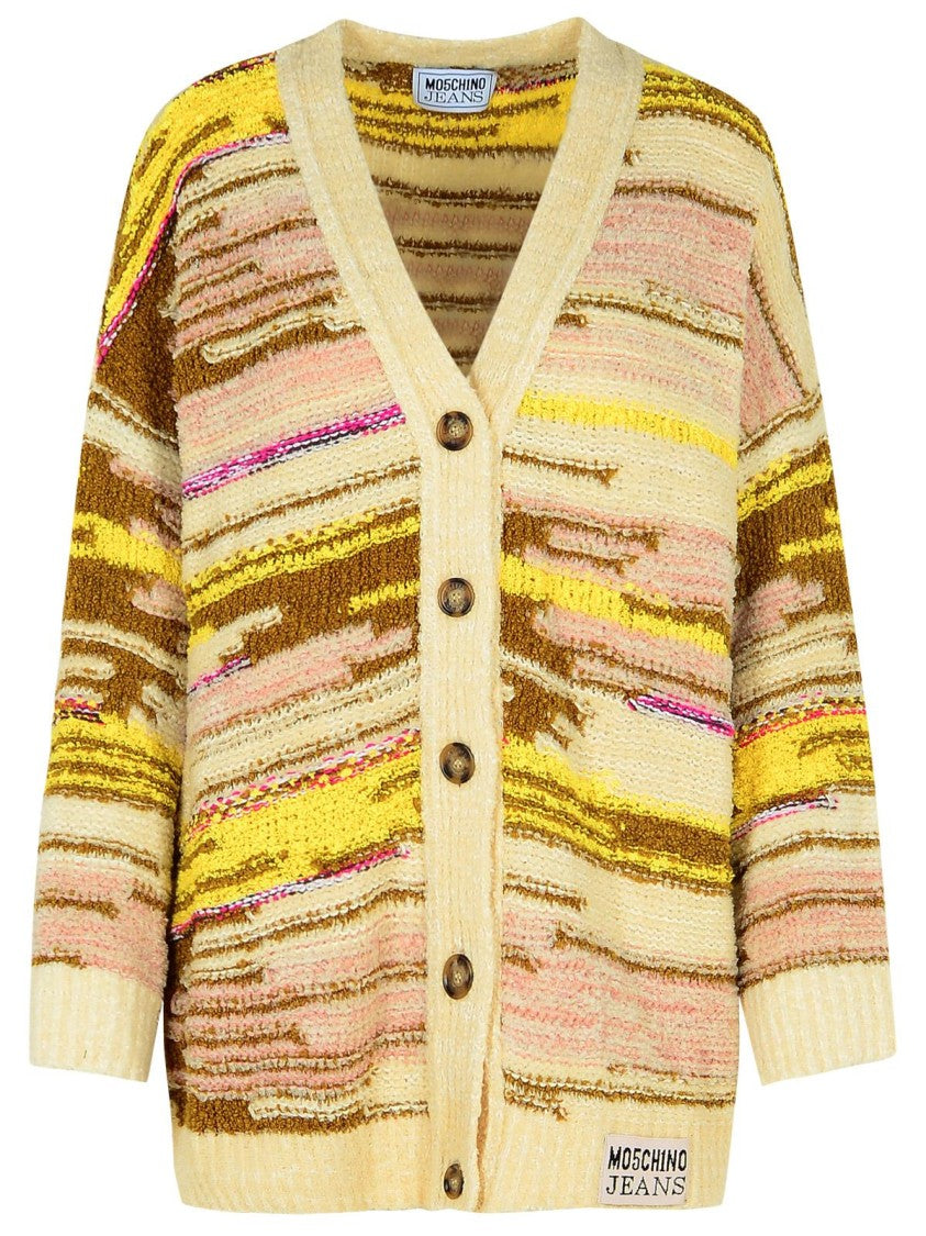 Moschino Jeans Cotton Blend Cardigan